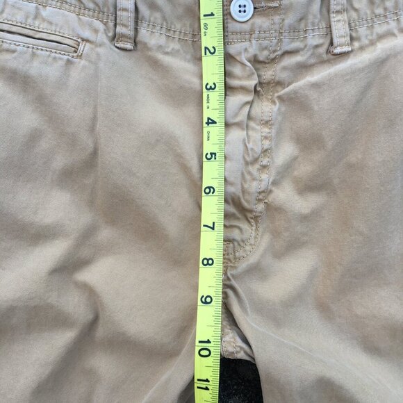 American Eagle Pants Mens Sz 34 Tan Relaxed Straight Fit Lightly Distressed - Picture 7 of 12